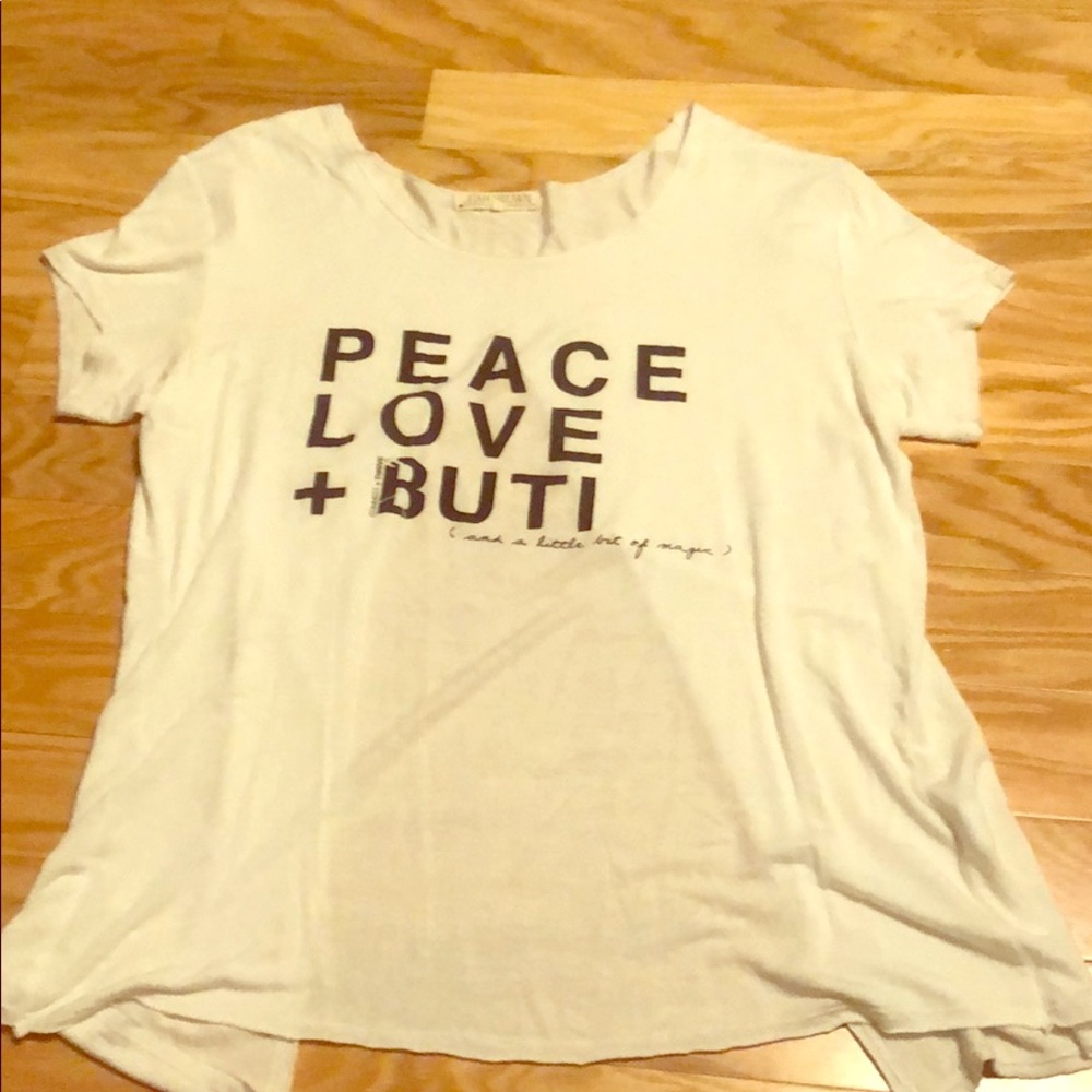 BUTI loose tie back T-shirt